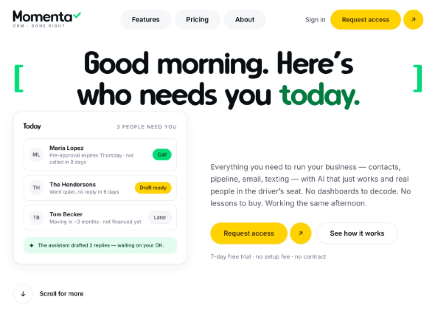 Momenta CRM